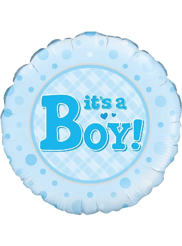 Its a Boy Round Blue 45cm Foil Balloon