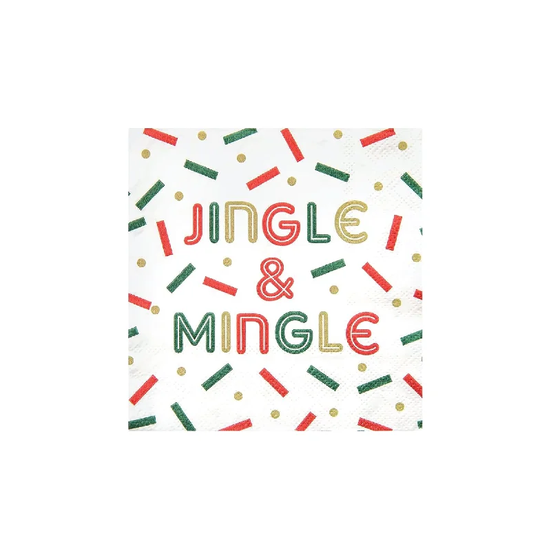 Jingle & Mingle Dessert Napkins 20ct