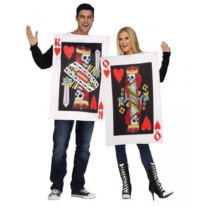 King and Queen of Hearts - Adult - 2 Costumes in 1 Bag!