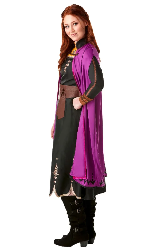 Ladies Frozen Disney Princess Anna Fairy Tale Fancy Dress Costume