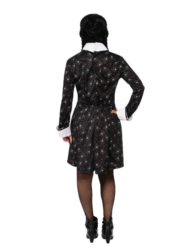 The Addams Family Licensed Wednesday Addams Ladies Costume