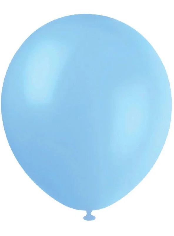 Light Blue 20 Pack 25cm Latex Balloons