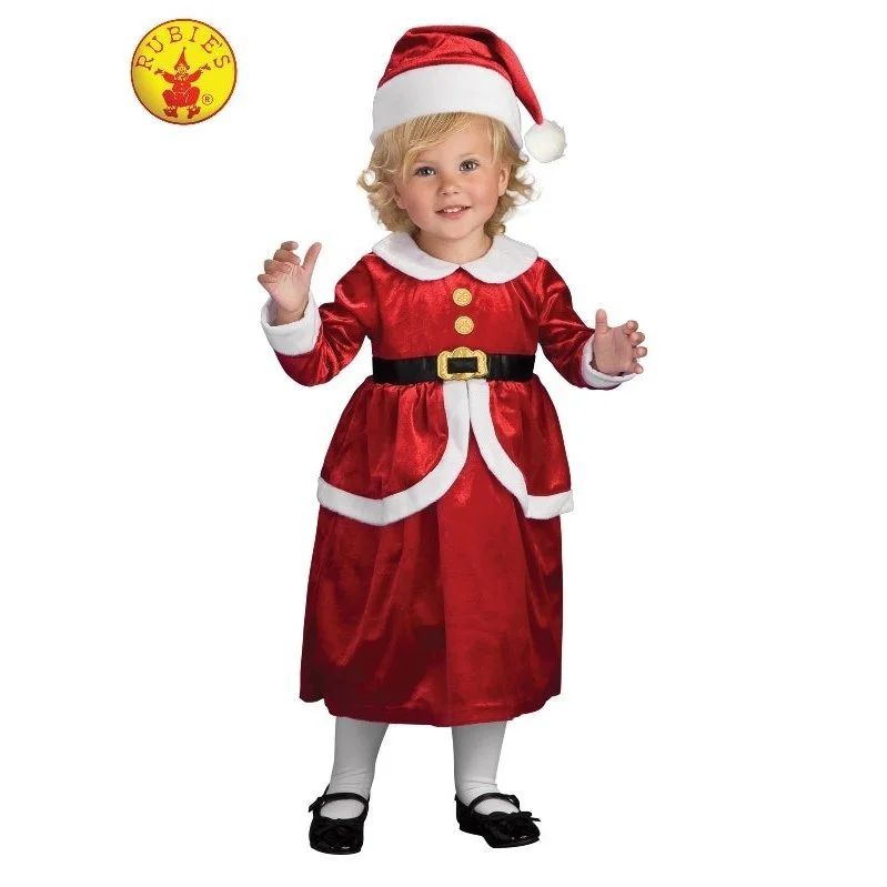 Lil' Mrs Claus Dress And Apron Set, Child