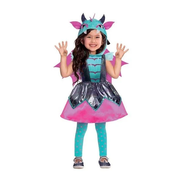 Little Mystic Dragon Girls Costume