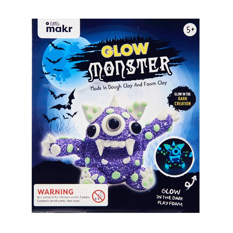 Little Makr Glow Monster Dough & Clay Kit