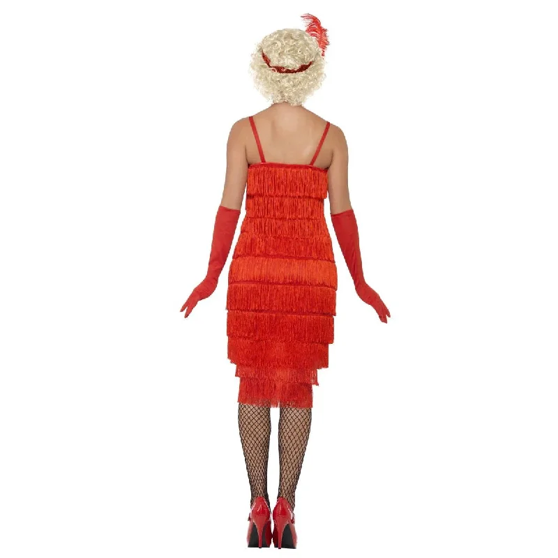 Long Red Flapper Costume