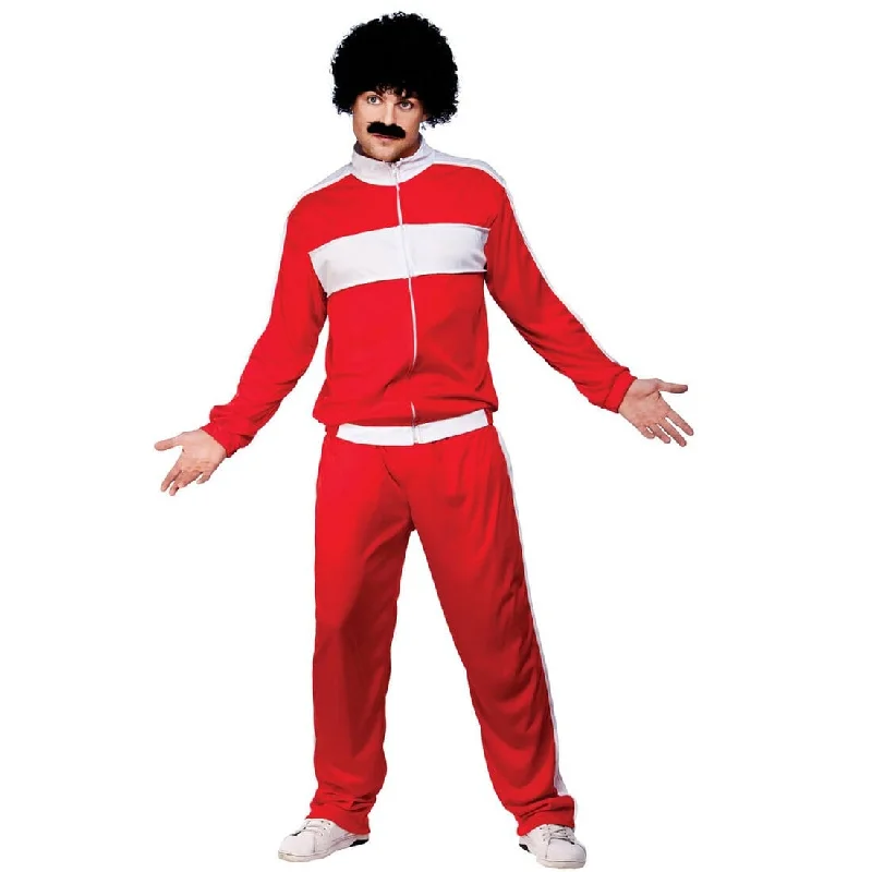 Mens 80s Liverpool Scouser Tracksuit Halloween Costume