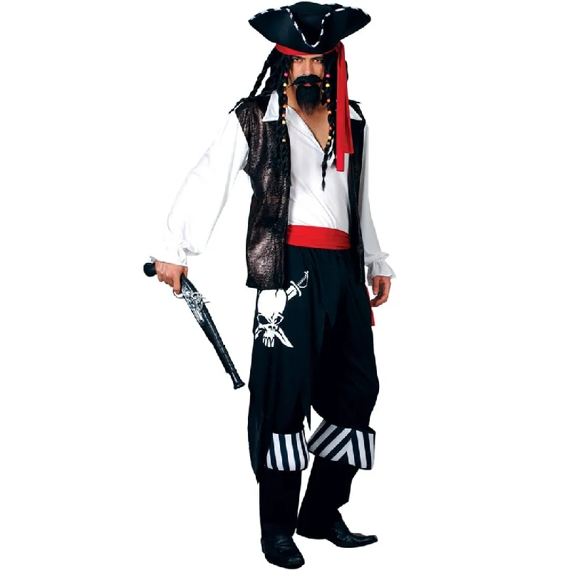 Mens High Seas Buccaneer Pirate  Halloween Costume