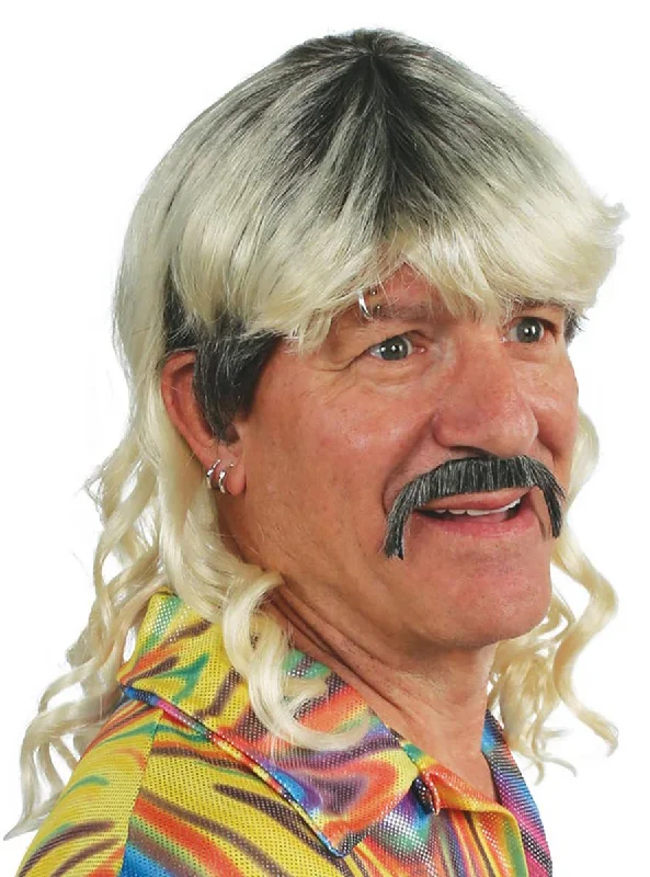 Cool Cat Tiger King Mens Mullet Costume Wig Kit