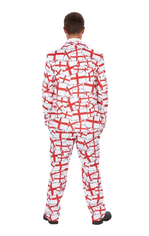 Mens St George England Flag Suit