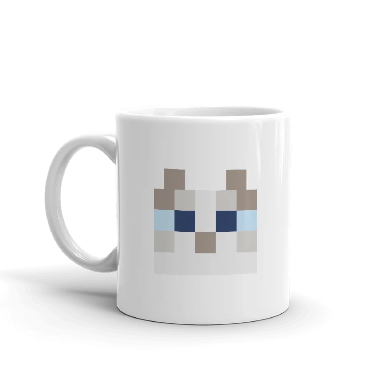 Minecraft Cat White Mug