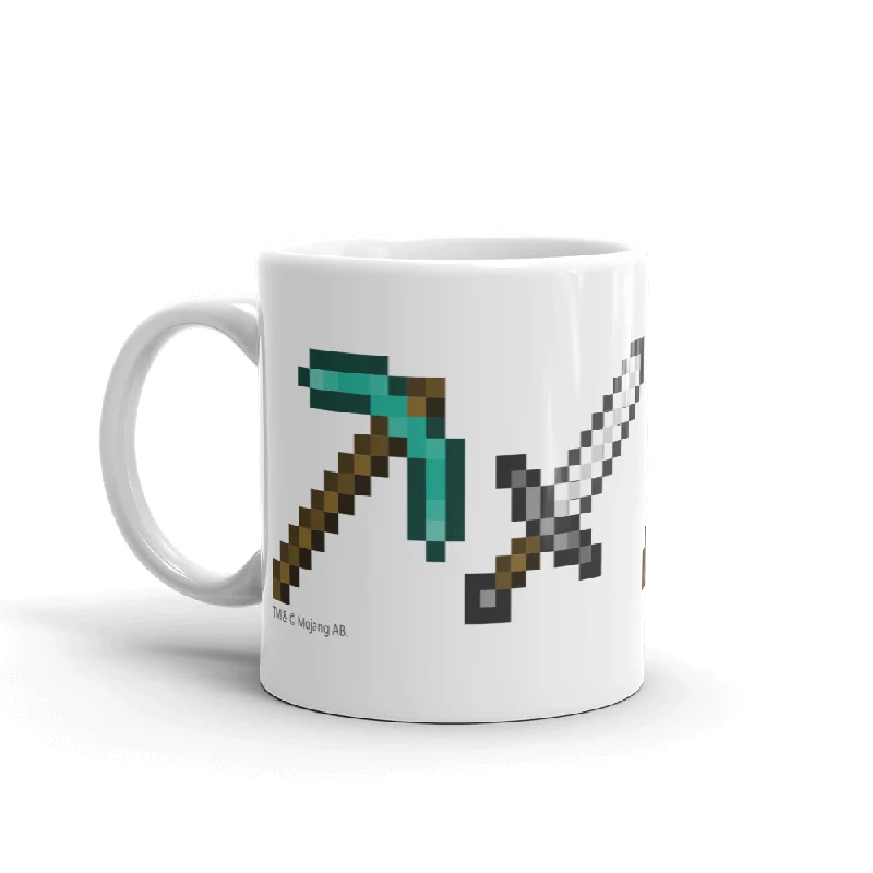 Minecraft Tools White Mug