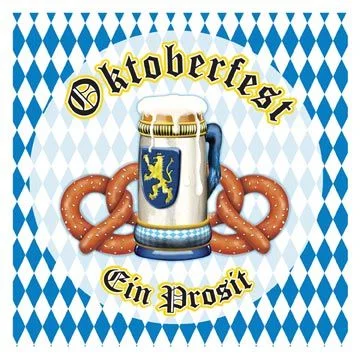 Oktoberfest Paper Napkins - 2ply - Pack of 16