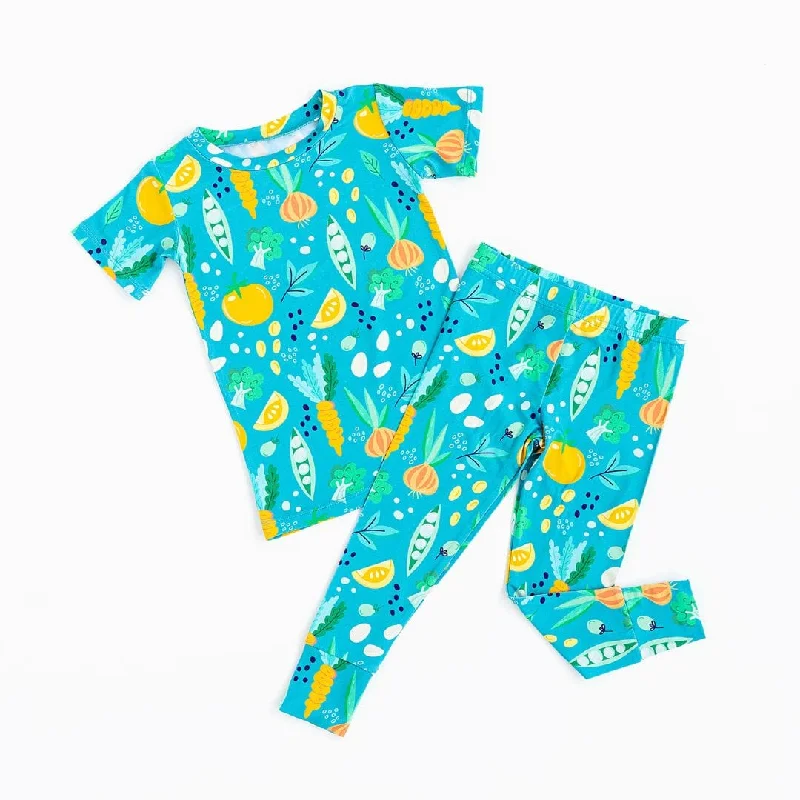 Peas and Thank You Two-Piece Pajama Set- FINAL SALE