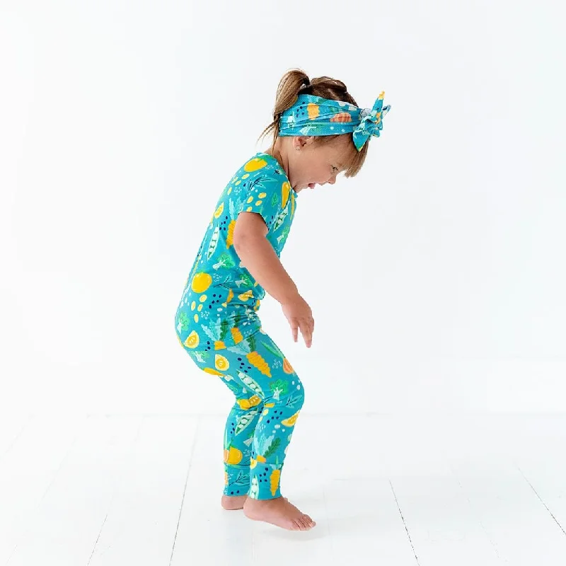 Peas and Thank You Two-Piece Pajama Set- FINAL SALE