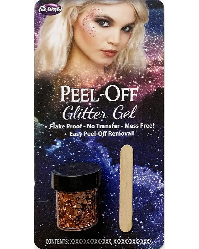 Rose Gold Peel Off Glitter Gel