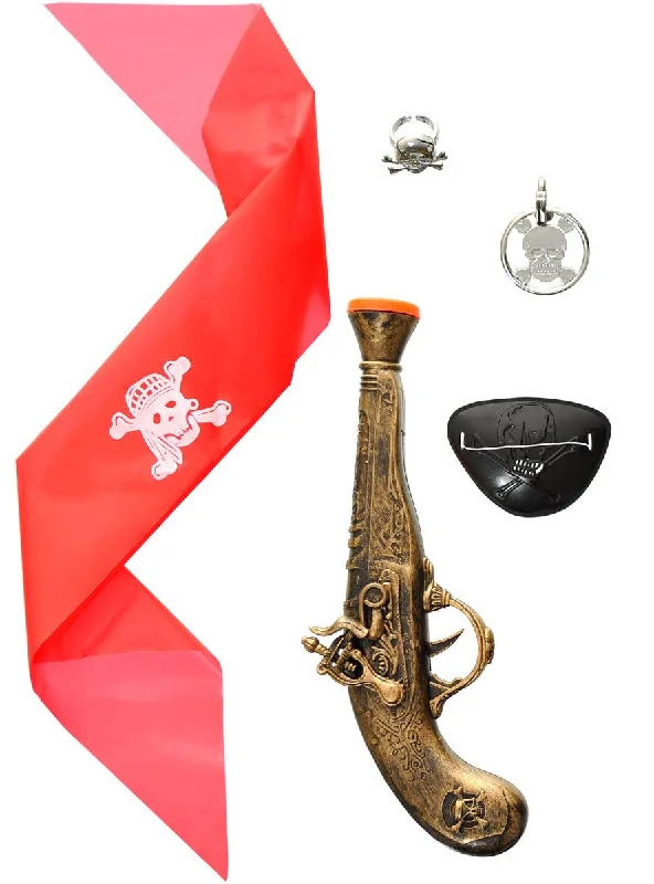 Plundering Pirate 5 Piece Accessory Set with Gun