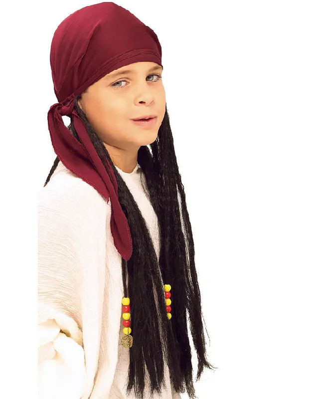 Pirate Dreadlocks with Bandana Wig