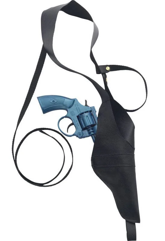 Police Shoulder Holster with Blue Gun