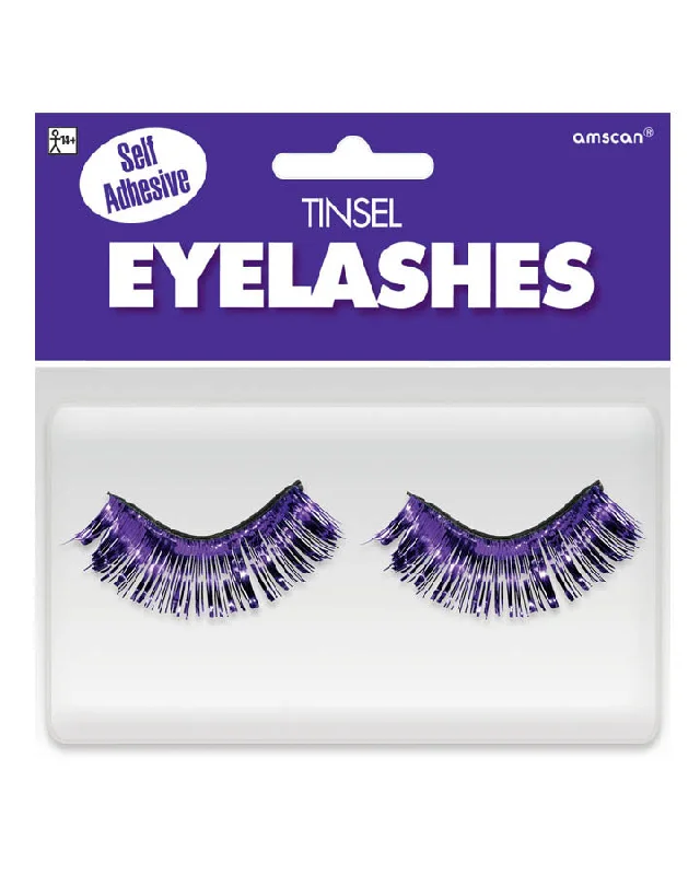 Purple Tinsel Eyelashes