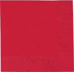 Red Luncheon Napkins 33cm - pack of 50