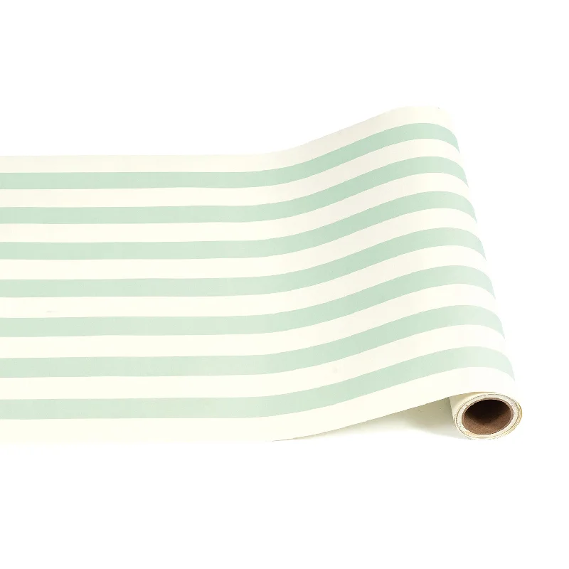 Seafoam Classic Stripe Table Runner