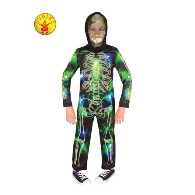 Spooky Glow In The Dark Skeleton Costume, Child