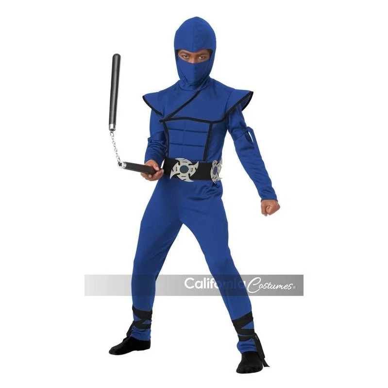 Stealth Ninja Boys Costume Blue