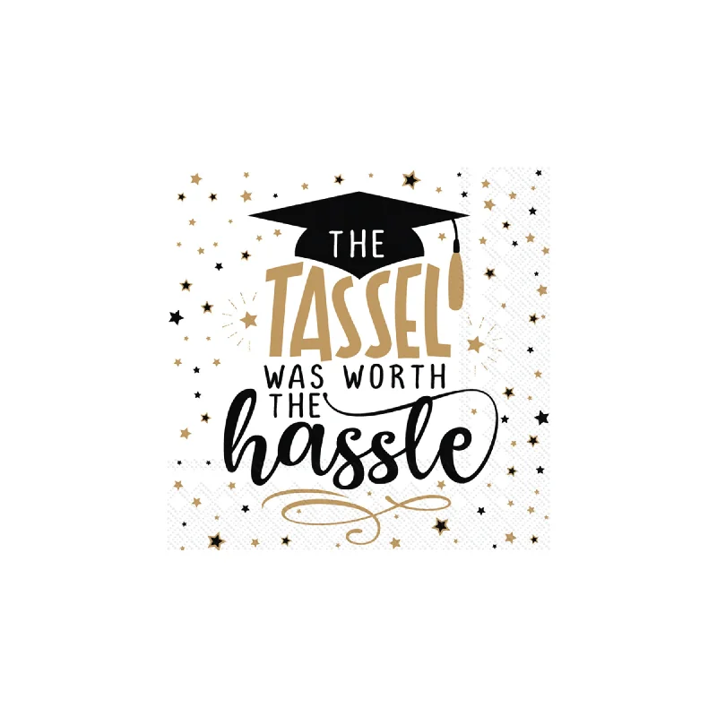 Tassel Was Worth the Hassle Graduation Dessert Napkins 20ct