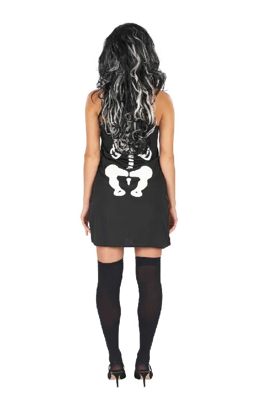 Womens Simple Skeleton Costume