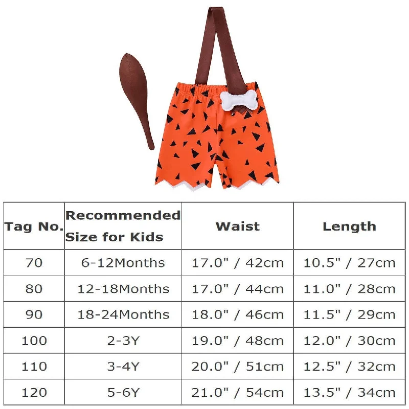 Bamm Bamm Flintstone Costume Baby Toddler Boy