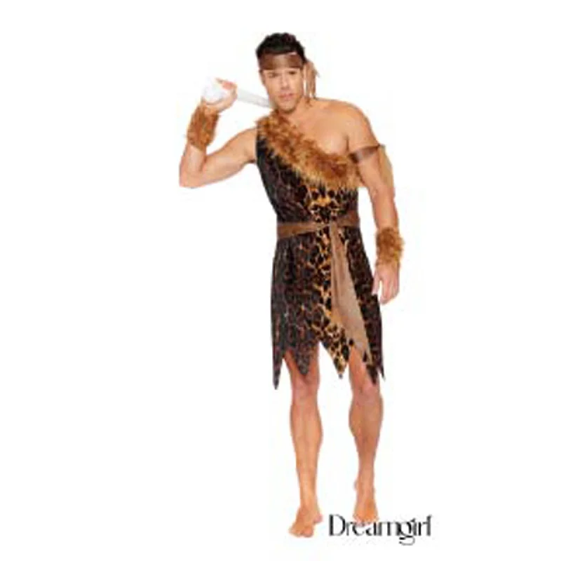 Caveman Costume for Adults, Animal Print Tunic