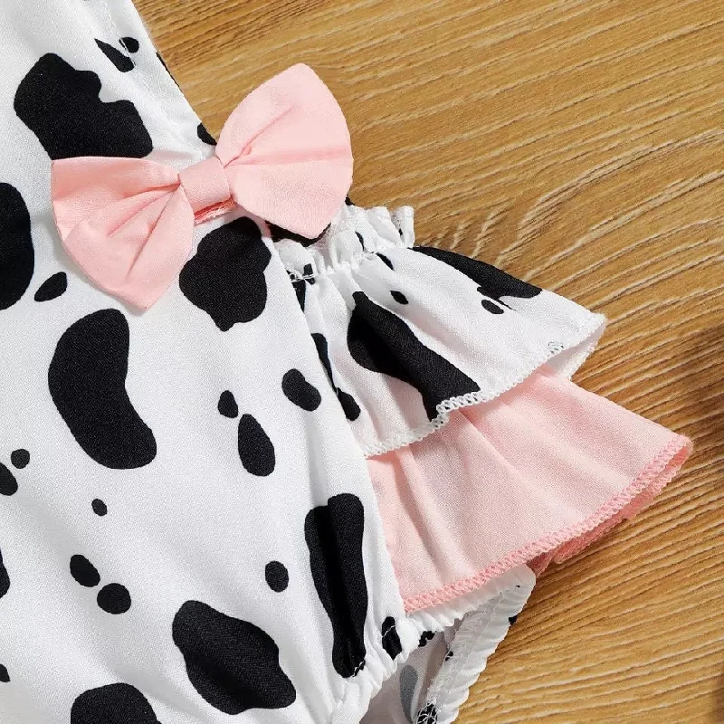 Cow Farm 0-18M Newborn Baby Girls Boys Cute Romper