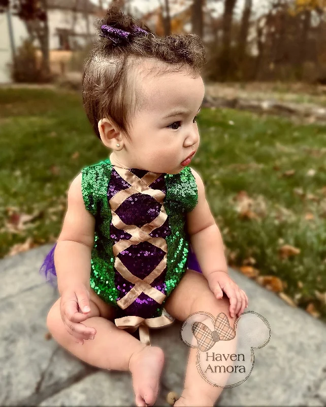 Hocus Pocus Sisters Winifred 0-18M Infant Baby Girls Romper Halloween