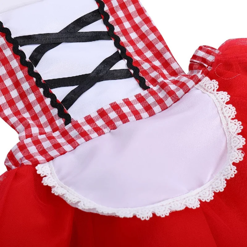 Little Red Riding Hood Dress Infant Baby Toddler With Cloak