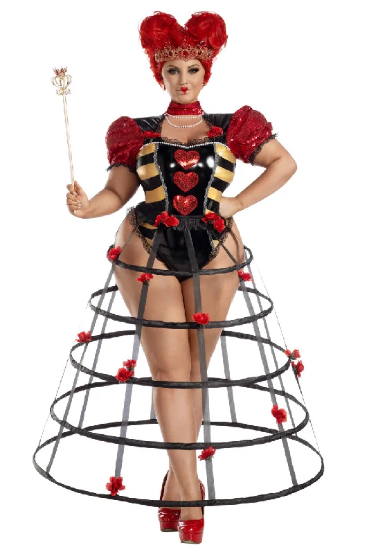 Plus Size Caged Heart Queen Costume