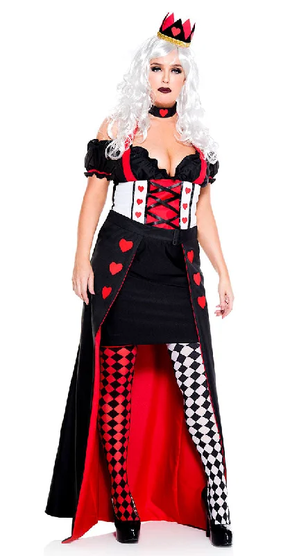 Plus Size Enchanting Royal Heart Queen Costume