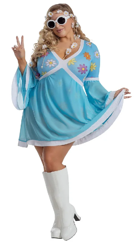 Plus Size Flower Power Costume