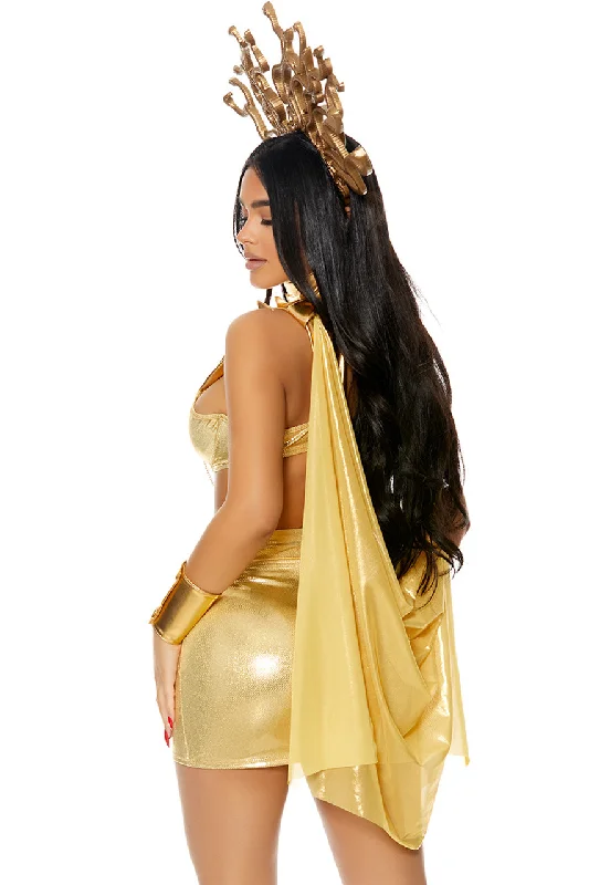 Plus Size Golden Medusa Costume