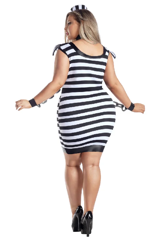 Plus Size Jail Bird Babe Costume