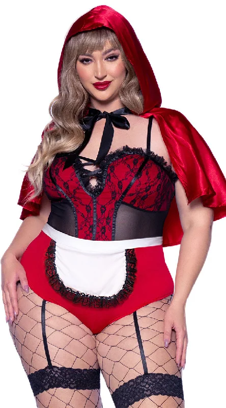 Plus Size Naughty Miss Red Costume