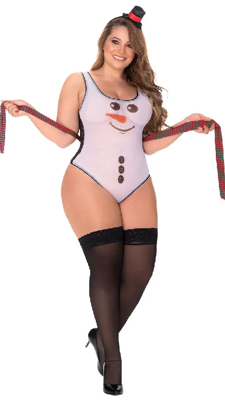 Plus Size Snow Away Lingerie Costume