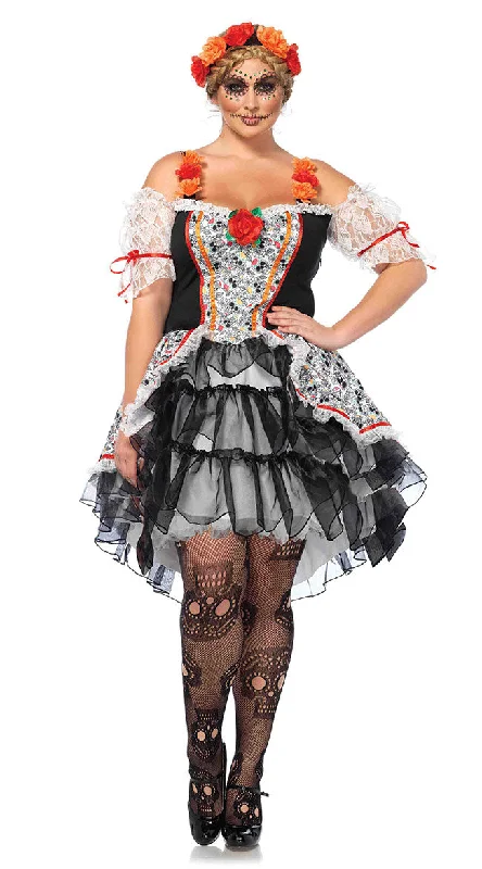 Plus Size Sugar Skull Senorita Costume