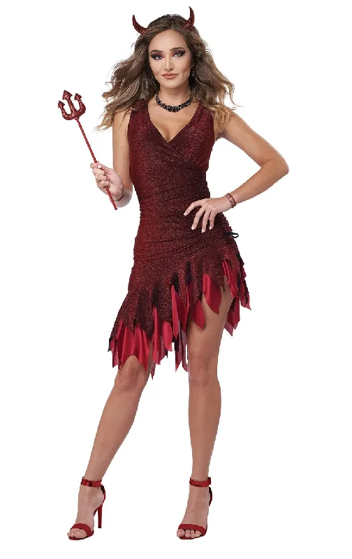 Womens Red-Hot & Sizzling Devil Costume