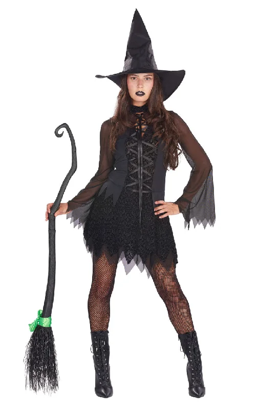 Womens Sorceress of Darkness Witch Costume