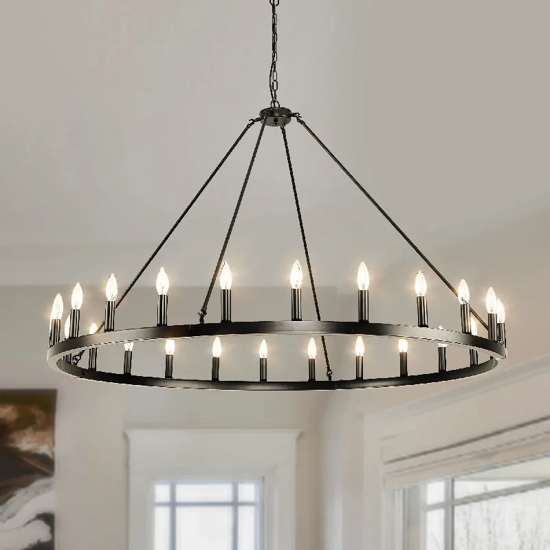 Bohemian - Style Beaded Chandeliers for Eclectic Decor24 - Light Wagon Wheel Chandelier - N/A Bohemian - Style Beaded Chandeliers for Eclectic Decor24 - Light Wagon Wheel Chandelier - N/A