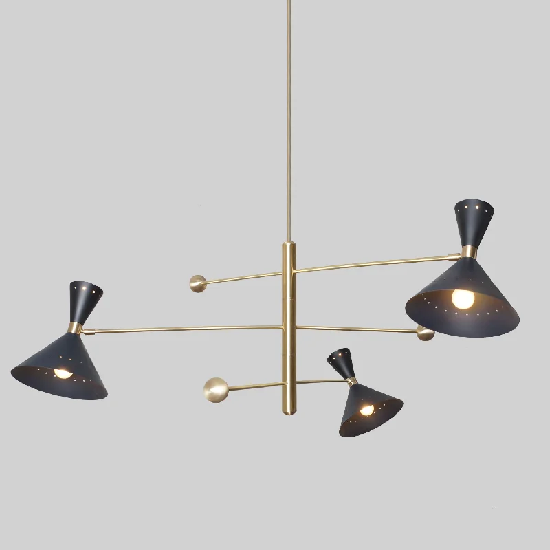 Bohemian - Style Beaded Chandeliers for Eclectic Decor3 Shade Light Stilnovo Brass Chandelier Fixture Bohemian - Style Beaded Chandeliers for Eclectic Decor3 Shade Light Stilnovo Brass Chandelier Fixture