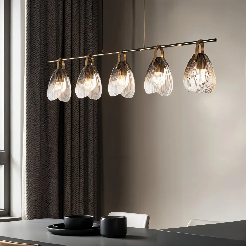 French Country Chandeliers with a Romantic AuraAbdou Linear Chandelier