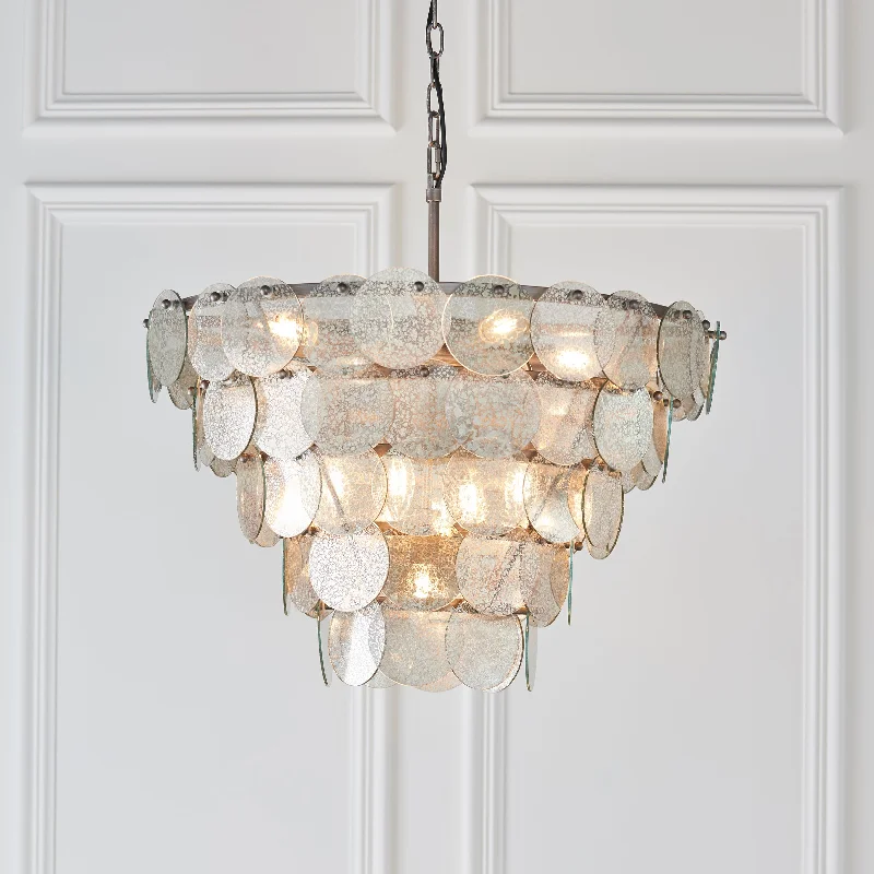 Chandeliers for Low Ceilings to Avoid OvercrowdingAmos Southgate Chandelier Antique Silver & Mercury Glass Chandeliers for Low Ceilings to Avoid OvercrowdingAmos Southgate Chandelier Antique Silver & Mercury Glass