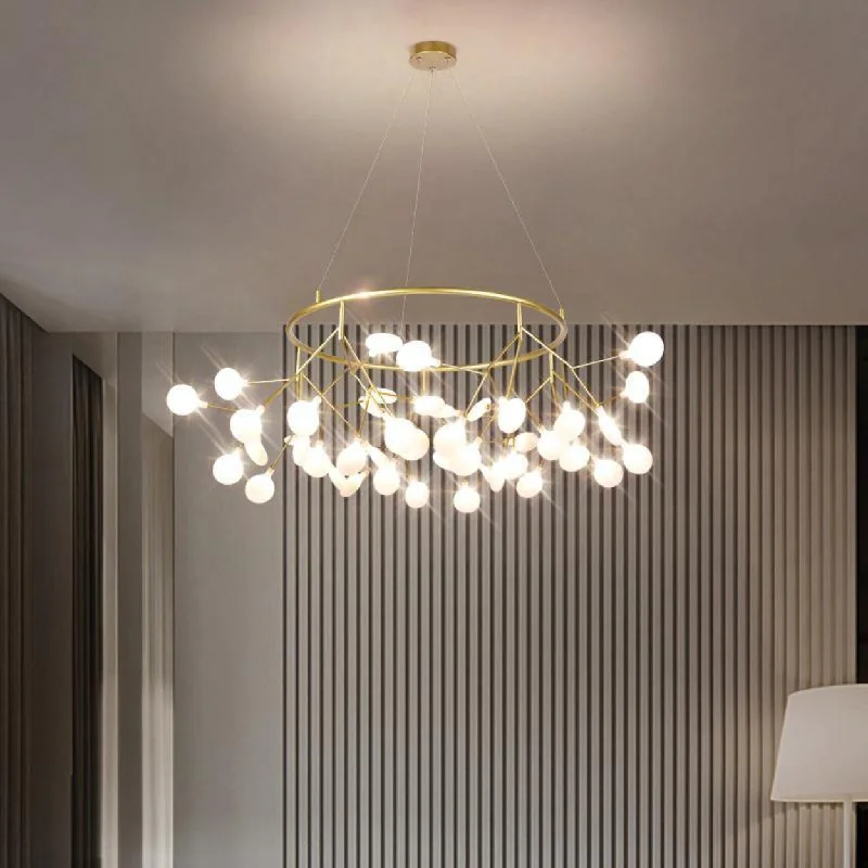 Chandeliers with Adjustable Arms for Directional LightingANKUR FIREFLY RING MODERN LED CHANDELIER Chandeliers with Adjustable Arms for Directional LightingANKUR FIREFLY RING MODERN LED CHANDELIER
